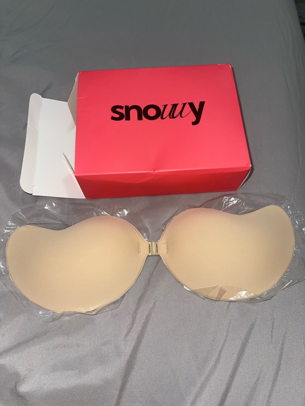 Snowy Adhesive Strapless Backless Bra - Nude